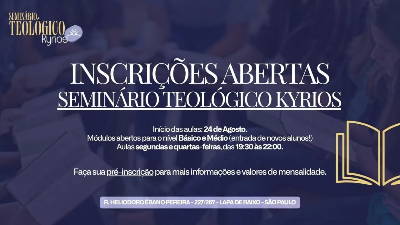 Pré-inscrição | Seminário Teológico Kyrios
